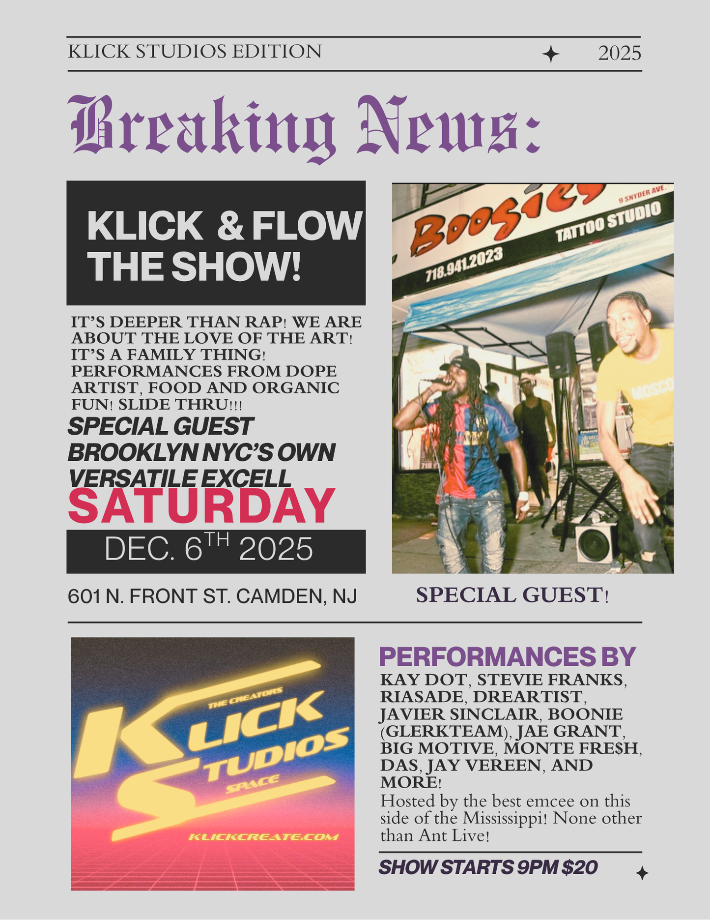 Klick & Flow: December 6!